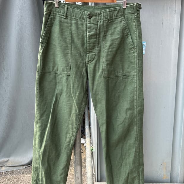 Orslow 오어슬로우 퍼티그 팬츠 올리브 카키 4사이즈 XL