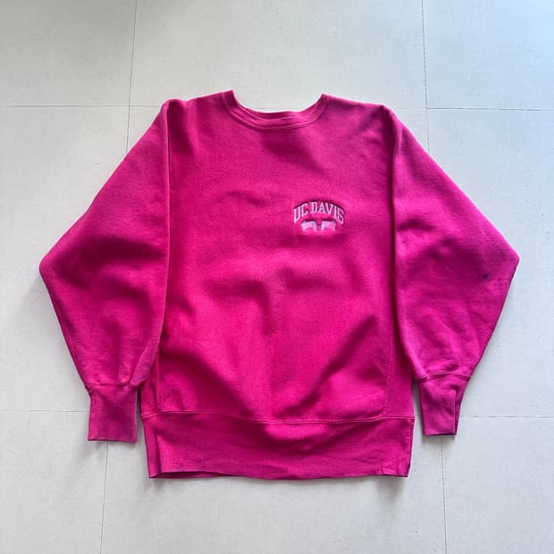 [L] 90s USA 챔피온 리버스위브 라즈베리 UC DAVIS