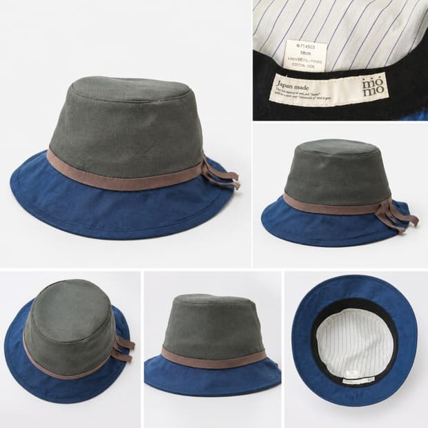 투톤 버킷햇 (momo Japan)
