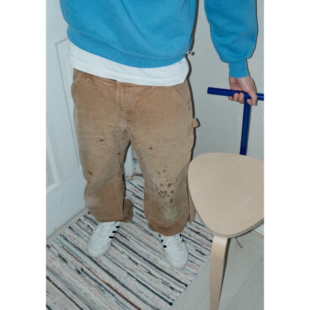 USA Carhartt Double knee Pants B01-BRN