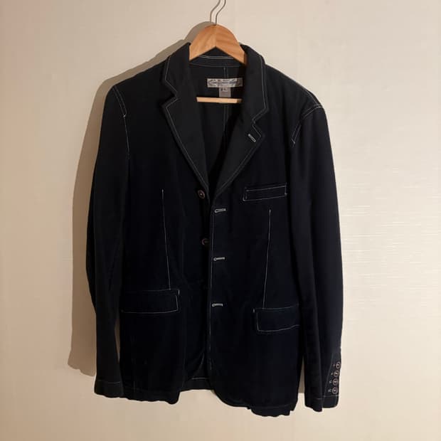 꼼데가르송 셔츠라인 스티치 블레이저