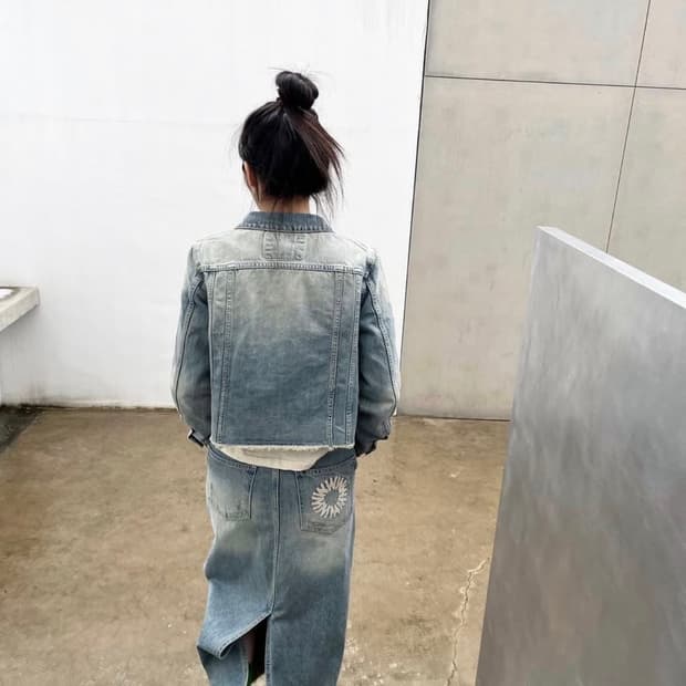 999휴머니티 데님 스커트 (0사이즈)