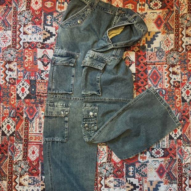 00s Archive Japan Multi Cargo Denim 32
