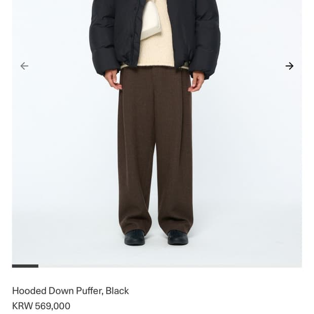 아모멘토 후디드 다운 푸퍼