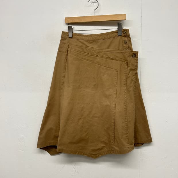 츠모리 치사토 비대칭 코튼 스커트