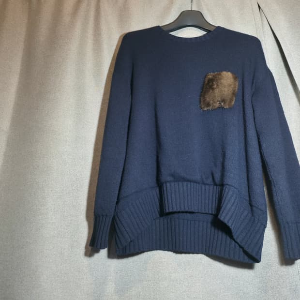 17AW Masion flaneur hair pocket knit