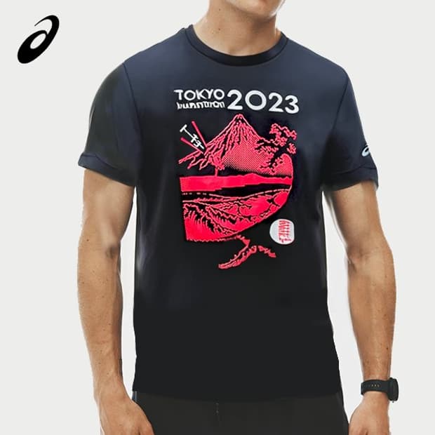 아식스 / 도쿄 마라톤 기념 티셔츠 (XL)