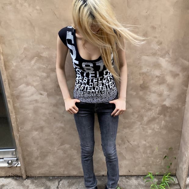 10’s Indie Sleaze Black Slim Fit Tee