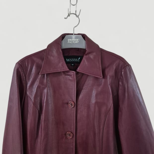[66]WANAKA 빈티지 가죽자켓 Women