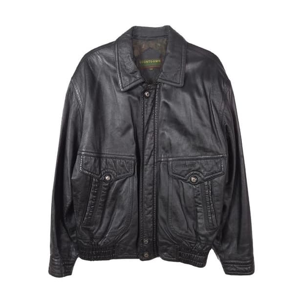 카운트다운 램스킨 나파 양가죽 레더 워크 자켓 L