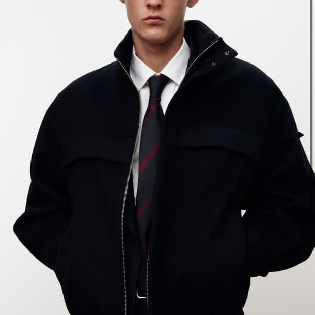 토니웩 울 캐시미어 유틸리티 블루종 네이비 l,xl