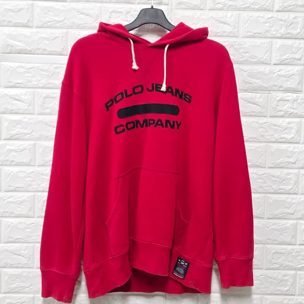 택포_ 폴로 랄프로렌 후드티 빨간색 L