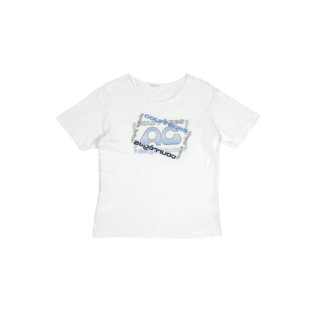 Courrèges sport futur AC logo t-shirt
