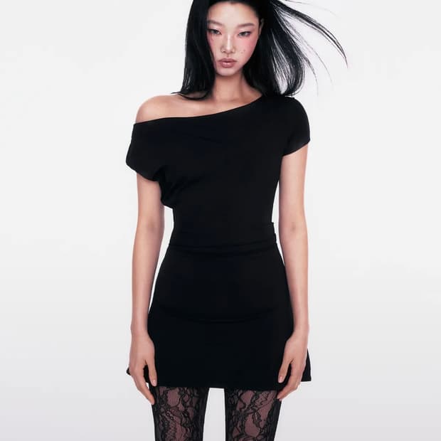 유희 오프숄더 원피스 S