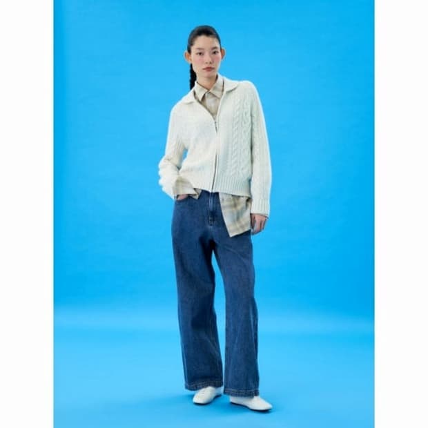 빈폴 25 기모 와이드 데님 팬츠 (27)