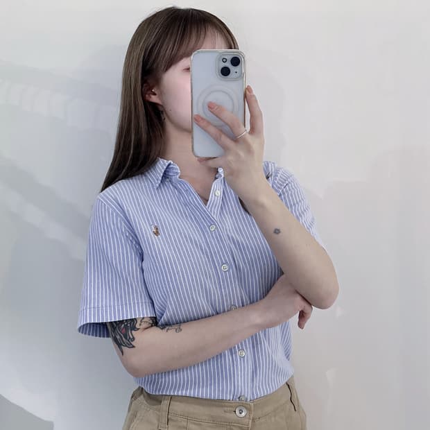 폴로랄프로렌 멀티포니 스트라이프 반팔 셔츠