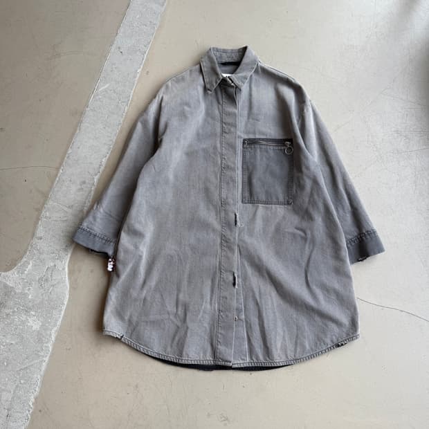 mm6 메종 마르지엘라 15ss 데님 코트