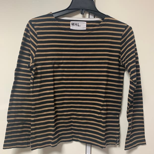 MHL 마가렛호웰 스트라이프 티셔츠