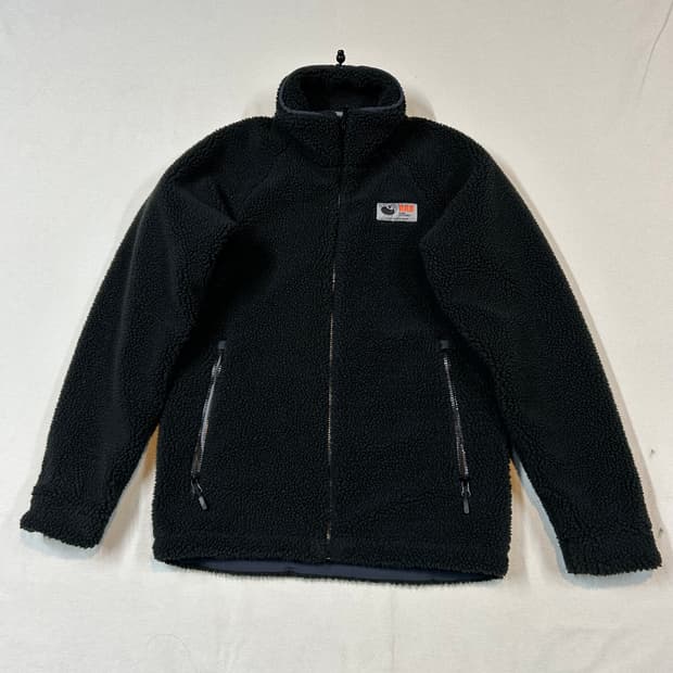 M) 랩 RAB 블랙 플리스 파일 자켓