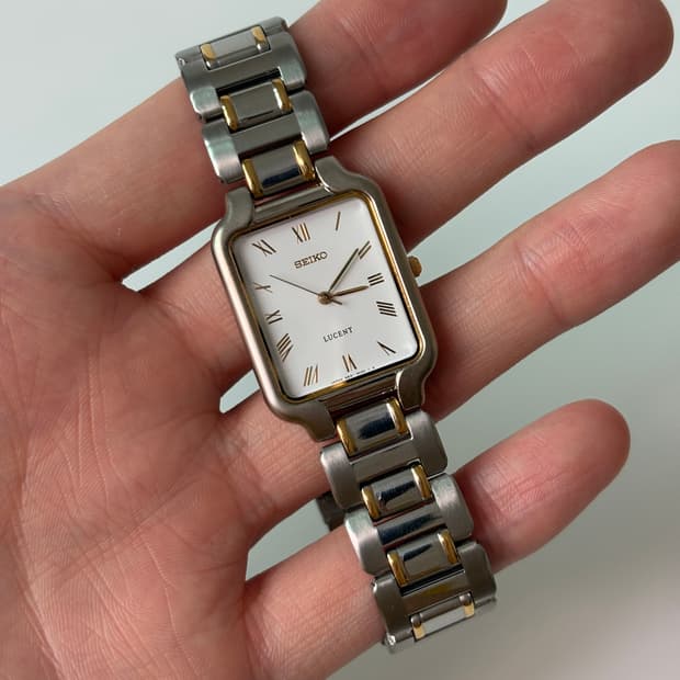 1990s Lucent Roman Index Square Quartz