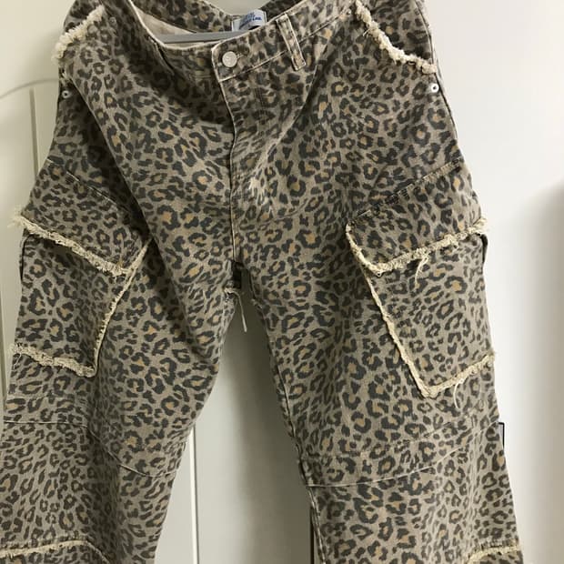 빈티지 레오파드 팬츠