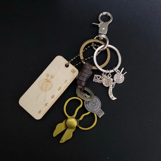 니팅 모티프 키링