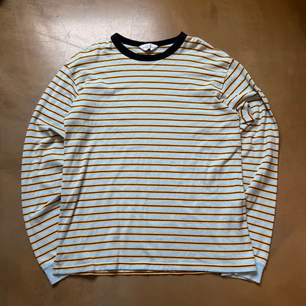 20AW UNUSED 멀티 보더 스트라이프 롱슬리브