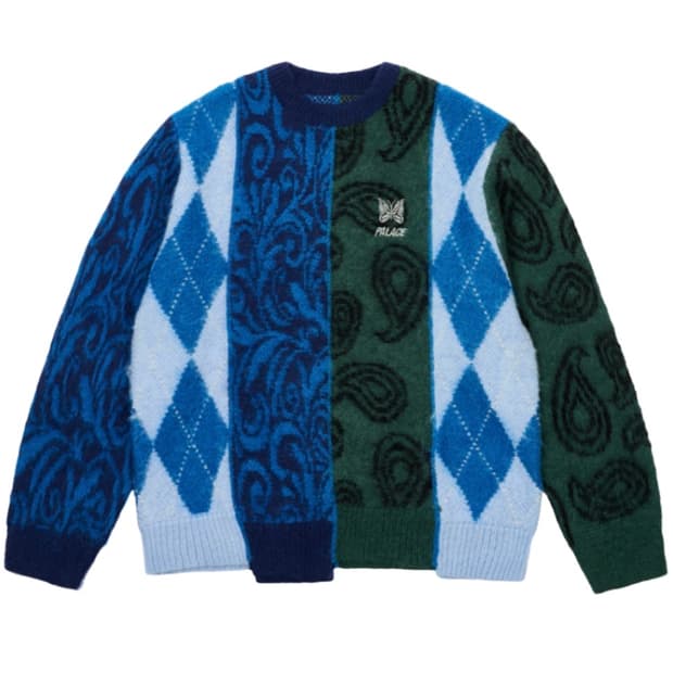 니들스X팔라스 헤어리 애니멀 니트 멀티 패브릭 XL