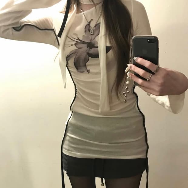 엘프엘프엘프아카이브 릴리 스카프 탑 LILY SCARF TOP[ivory