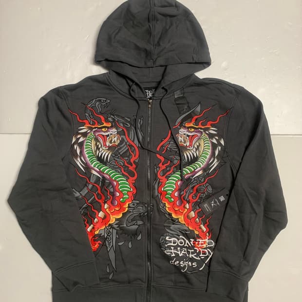 [새제품 M,L] 에드 하디 후드집업