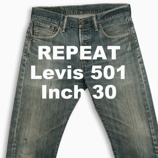 빈티지 리바이스 501 진청 30 인치 LV50130233