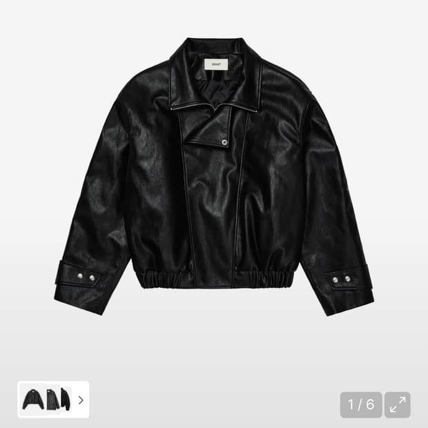 다이닛 레더자켓 FAUX LEATHER BOMBER JACKET