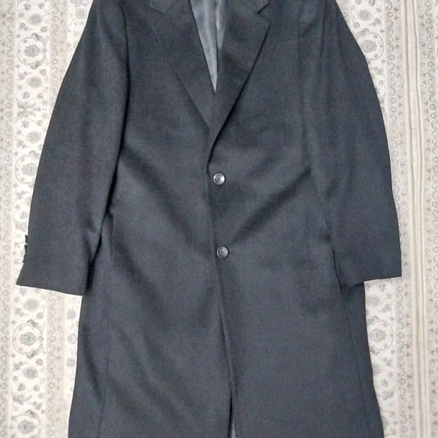 ZIOZIA  블랙 싱글 코트 100