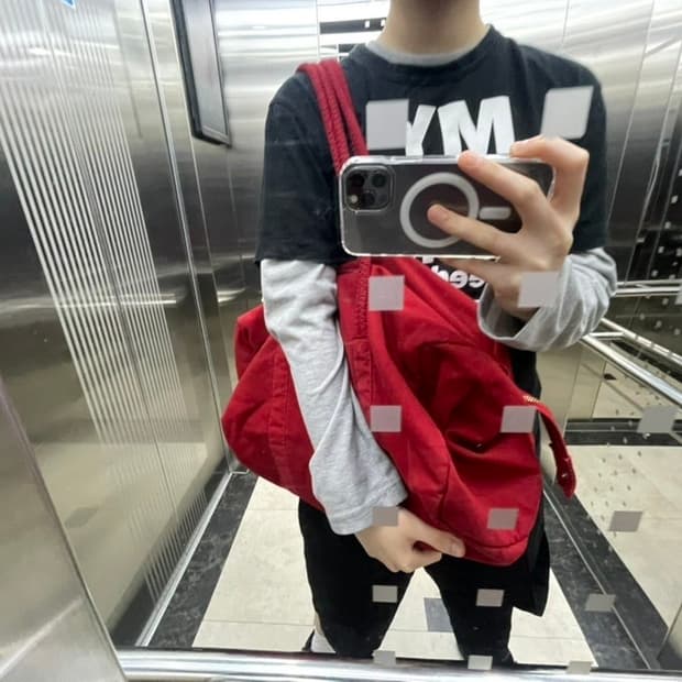누마레 ee 더플백 레드 라지