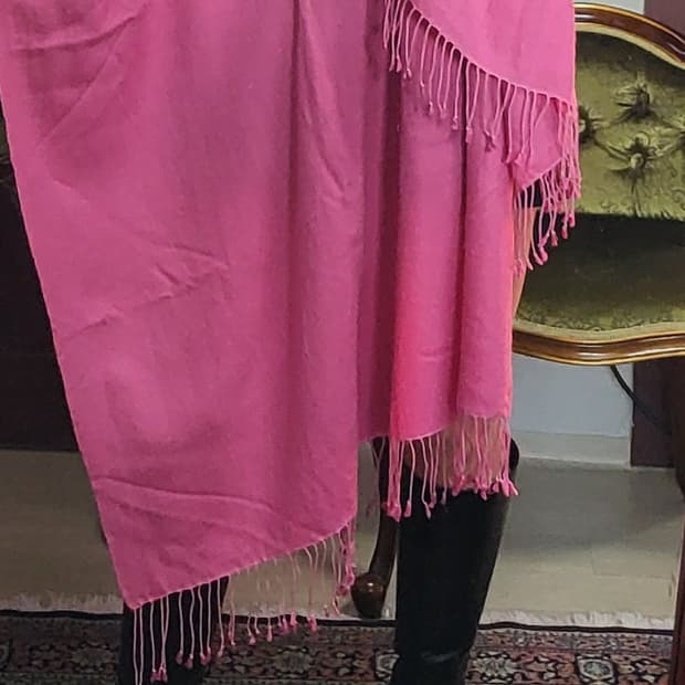 100% 캐시미어 빅숄 스카프 