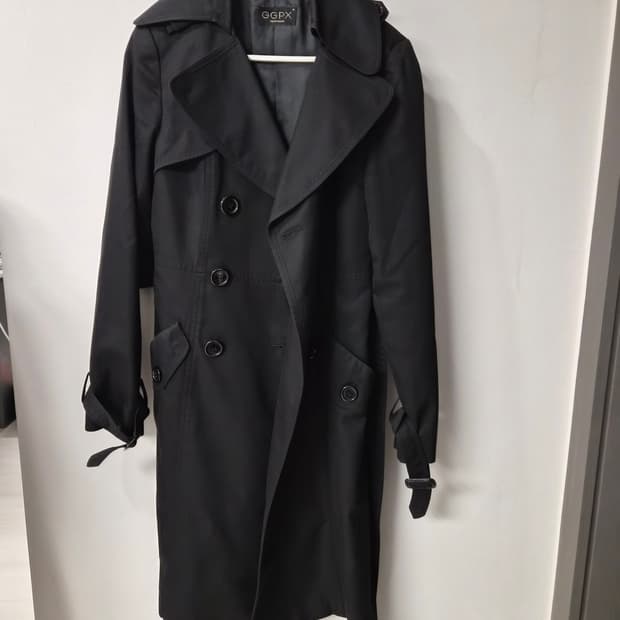 GGPX 블랙 트렌치코트