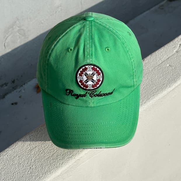 [F] 로열 콜우드 로고 그린톤 볼캡 모자