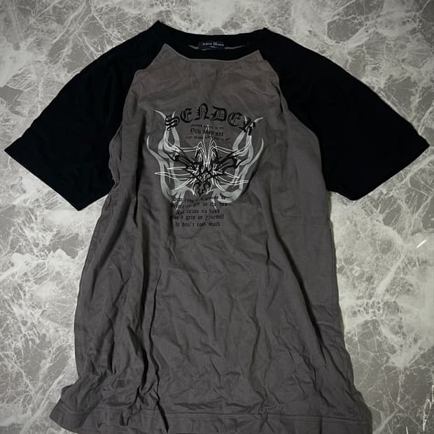 y2k raglan printing