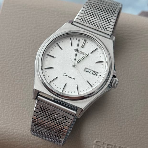 Seiko 세이코 쿼츠 Chronos Day-Date 1990