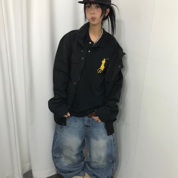 Polo Big Piny Black PK T-shirt