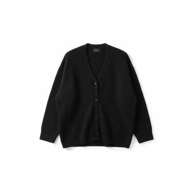 모이아 23FW 2way 알파카 가디건 블랙 