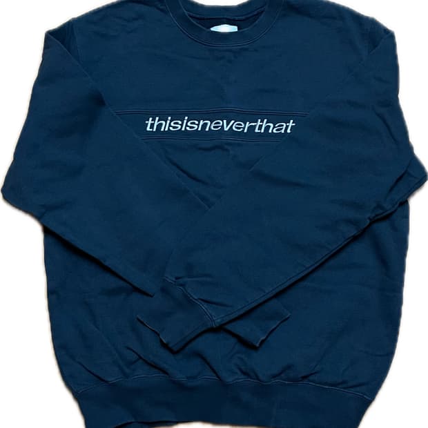 디스이즈네버댓 차콜 맨투맨 M