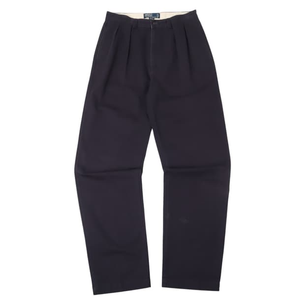 폴로 랄프로렌 네이비 앤드류 핀턱 치노팬츠