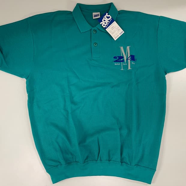 아식스 빈티지 90s 폴로 셔츠 올드 ASICS OLD 1990 틸 M