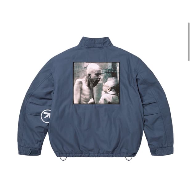 슈프림 x 에이펙스 트윈 x 알파 인더스트리 카고 자켓 네이비