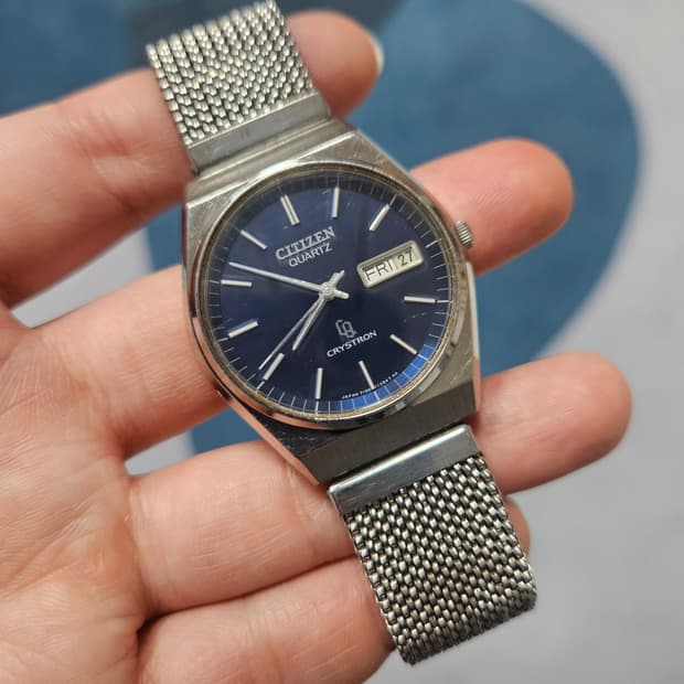 1979s 시티즌 크리스트론 청판 빈티지 시계