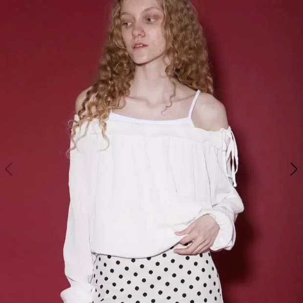 오운서-Remisol 3-Way Blouse_White
