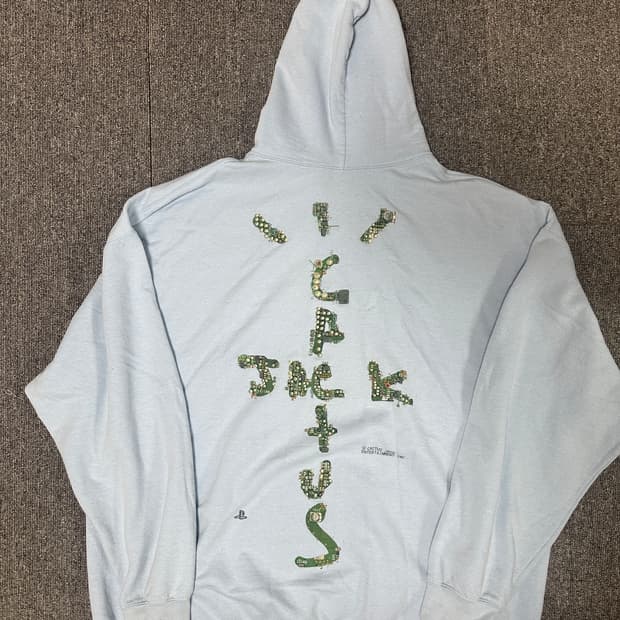 트래비스스캇 X 플레이스테이션 캑터스잭 후드티 XL