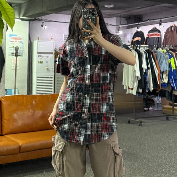 폴로랄프로렌 패치워크 반팔 셔츠 B4698