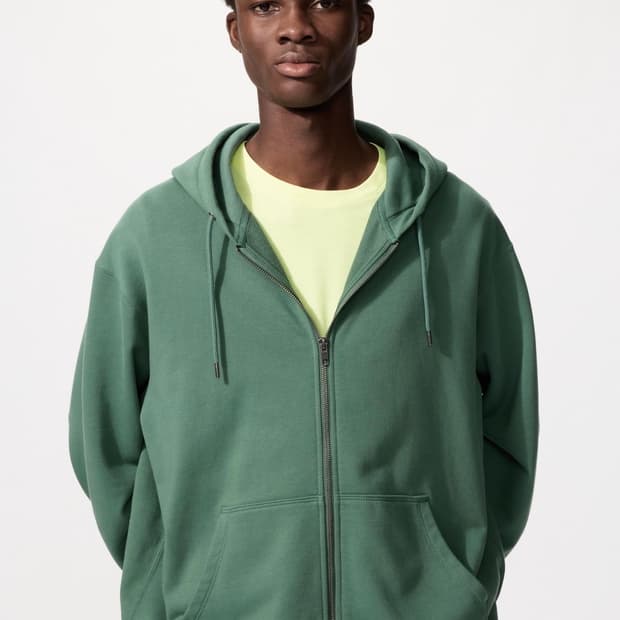 유니클로 스웨트 풀집파카 후드집업